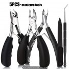 Heavy-duty Stainless Steel Nail Care 5pcs Set Heavy-duty Stainless Steel Nail Care 5pcs Set