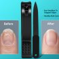 2pcs Black Large Nail Clipper and Nail File Set