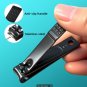 2pcs Black Large Nail Clipper and Nail File Set