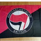 Flag Anti Fascist Action Red Black 3*5ft (90cm*150cm) Polyester flag