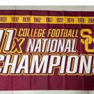 NCAA USC Trojans Flag Southern California Trojans 11x Champions 3*5ft (90cm*150cm) Polyester flag