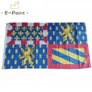 France State Flag of Bourgogne-Franche-Comte 3*5ft (90cm*150cm) Polyester flag