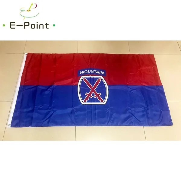 10th Mountain Division Flag 3*5ft (90cm*150cm) Polyester flag