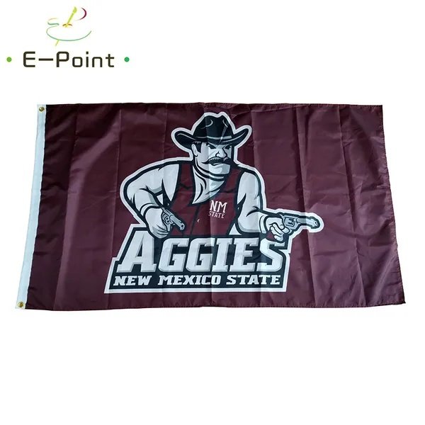 NCAA New Mexico State Aggies polyester Flag 3ft*5ft (150cm*90cm) Flag Banner