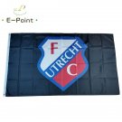 Flag of Netherlands Football Club Utrecht FC Black 3*5ft (90cm*150cm) Polyester flags