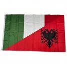 Italy Albania Friendship Friendly Joined Flag 3*5ft (90cm*150cm) Polyester flag