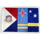 Aruba Curacao Sint Maarten Friendship Friendly Joined Flag 3*5ft