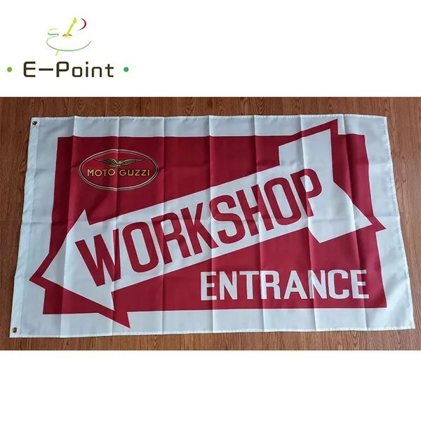 Italy Moto Guzzi Flag Workshop 3*5ft (90cm*150cm) Polyester flag