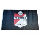 Flag of Netherlands Football Club FC Emmen Black 3*5ft (90cm*150cm) Polyester flags