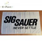 Sig Sauer Gun White Flag 3ft*5ft (90*150cm) Size Christmas Decorations