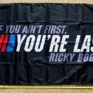 Shake N Bake Flag Nascar Racing Ain't 1st Last RB Poster Sign 3x5'