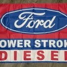 Ford Power Stroke Diesel Flag 3x5 ft Red Banner Muscle Truck Man-Cave Garage