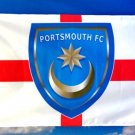 Portsmouth F.C. Football Club Flag White 3x5ft Polyester Banner