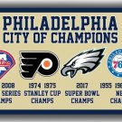 Philadelphia City of Champions Team Souvenir Flag 90x150cm3x5ft Fans Best banner