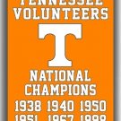 Tennessee Football Team Memorable Flag 3x5ft 90x150cm Vols Champions