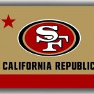 San Francisco Football Team Souvenir Flag 90x150cm 3x5ft  California Republic