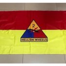 USA 2nd Armored Division Flag 3ft*5ft (90*150cm) Size Christmas