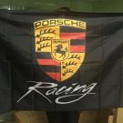 Porsche Flag Black Racing 3X5 Ft Polyester Banner USA 90x150cm