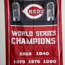 Cincinnati Reds World Series Championship Banner Flag Wall Art