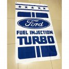 Ford Turbo White Flag 3X5 Ft Polyester Banner USA 90x150cm