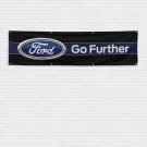 For Ford Enthusiast Go Further 2x8 ft Flag GT Shelby Cobra Car Truck Banner