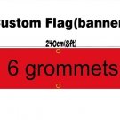 Custom Banner Flag 2x8FT, 60X240cm With Photo & Text Poster Decor, Six Grommets Custom Banner Flag 2x8FT, 60X240cm With Photo & Text Poster Decor, Six Grommets