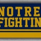 Notre Dame Football Team Memorable Banner 2x8ft 60x240c Fighting Irish Helmet