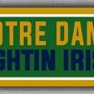 Notre Dame Football Team Memorable Banner 2x8ft 60x240c Fighting Irish Good Flag