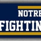 Notre Dame Football Team Memorable Banner 2x8ft 60x240c Fighting Irish Mascot