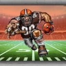 Custom  Football Team Memorable Banner 2x8ft 60x240cm Browns Mascot Decor Flag