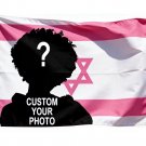 Personalized Customized Pink Israel Flag Decorative Banner 3x5 FT Personalized Customized Pink Israel Flag Decorative Banner 3x5 FT