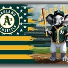 Oakland Baseball Team Souvenir Flag 90x150cm 3x5ft Athletics Mascot Decor Banner Oakland Baseball Team Souvenir Flag 90x150cm 3x5ft Athletics Mascot Decor Banner