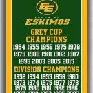 Edmonton Eskimos Football Team Champions Cup Flag 90x150cm 3x5ft Edmonton Eskimos Football Team Champions Cup Flag 90x150cm 3x5ft