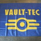Fallout Vault Tech Banner Flag 3x5ft Blue Yellow Logo 76 New