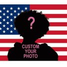 Custom American Flag Tapestry With Photo&Text 3x5 FT, 90x150cm Custom American Flag Tapestry With Photo&Text 3x5 FT, 90x150cm