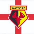 Watford F.C. Football Club Flag 3x5ft Polyester Banner Red White Watford F.C. Football Club Flag 3x5ft Polyester Banner Red White