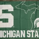 Michigan State Spartans Flag 3x5 ft Sports Green Banner Man-Cave Garage Michigan State Spartans Flag 3x5 ft Sports Green Banner Man-Cave Garage