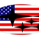 Subaru American Flag 3X5 Ft Polyester Banner USA Subaru American Flag 3X5 Ft Polyester Banner USA