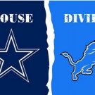 Dallas Cowboys and Detroit Lions Divided Flag 3x5ft Dallas Cowboys and Detroit Lions Divided Flag 3x5ft