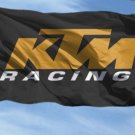 KTM Flag Black 3X5 Ft Polyester Banner USA 90x150cm KTM Flag Black 3X5 Ft Polyester Banner USA 90x150cm