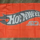 Hot Wheels Orange 50th Anniversary Flag 3x5 ft Banner Die Cast Toy Room Man-Cave Hot Wheels Orange 50th Anniversary Flag 3x5 ft Banner Die Cast Toy Room Man-Cave