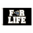 Los Angeles Rams Flag 3x5ft Banner Polyester American Football rams011 Los Angeles Rams Flag 3x5ft Banner Polyester American Football rams011