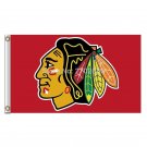 Chicago Blackhawks Flag 3x5ft Banner Polyester Ice Hockey Stanley blackhawks009