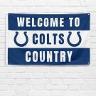 For Indianapolis Colts Football Fans 3x5 ft Flag Gift Welcome Banner For Indianapolis Colts Football Fans 3x5 ft Flag Gift Welcome Banner