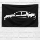 For Saab 9-3 Aero 2007 Enthusiast 3x5 ft Flag Dad Birthday Gift Banner