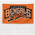 For Cincinnati Bengals Fans 3x5 ft Flag Super Bowl Team LVI Bound AFC Banner For Cincinnati Bengals Fans 3x5 ft Flag Super Bowl Team LVI Bound AFC Banner
