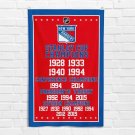 For New York Rangers 3x5 ft Banner Ice Hockey Stanley Cup Champions Flag For New York Rangers 3x5 ft Banner Ice Hockey Stanley Cup Champions Flag