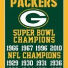Green Bay Packers Super Bowl Champions Flag 3X5 Ft Polyester Banner USA 90x150cm