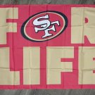 San Francisco 49ers for Life Flag 3x5 ft Sports Red Banner Man-Cave Garage
