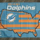Miami Dolphins Flag 3x5 ft Sports Football Banner Man-Cave Garage